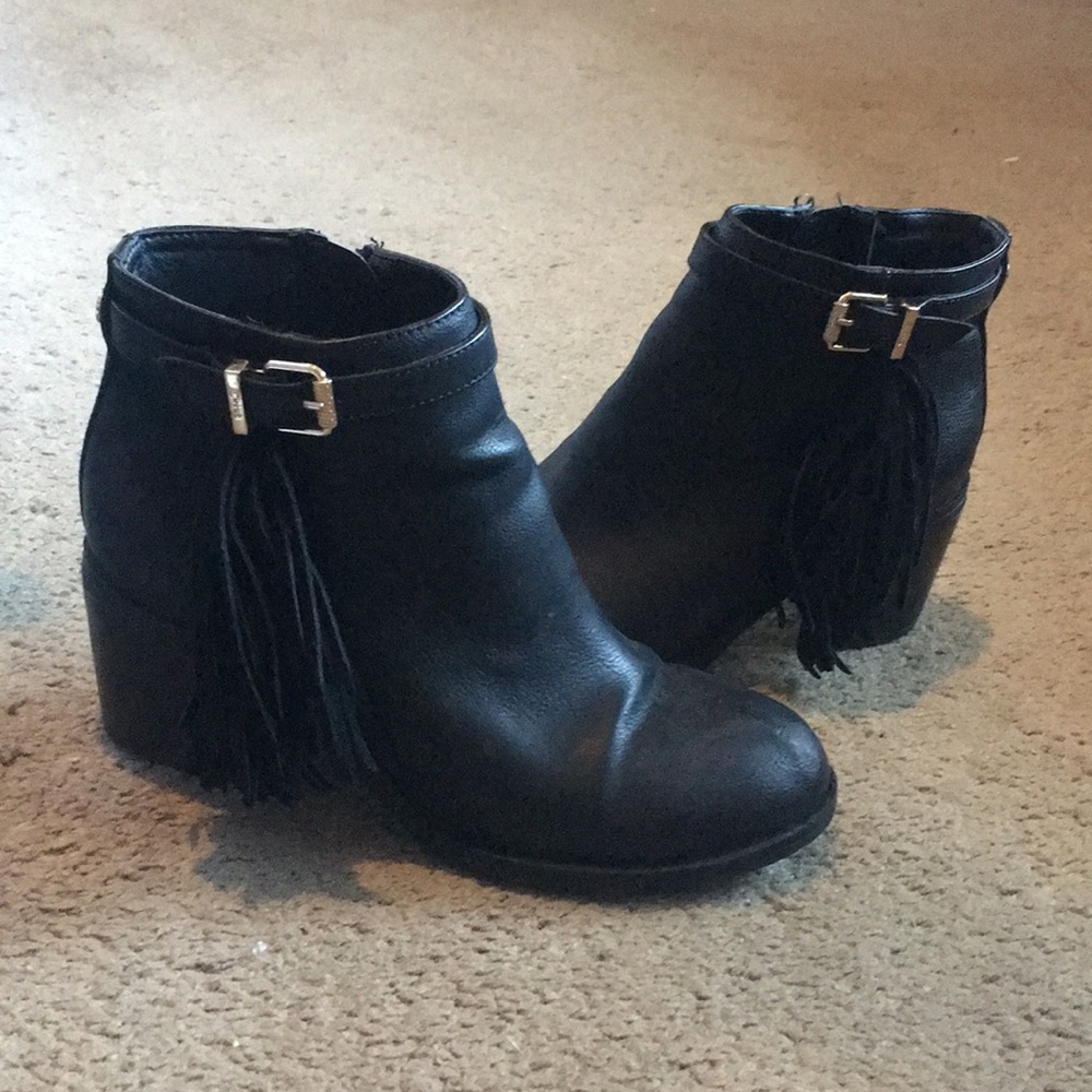 Sam Edelman booties with fringe - worn once*